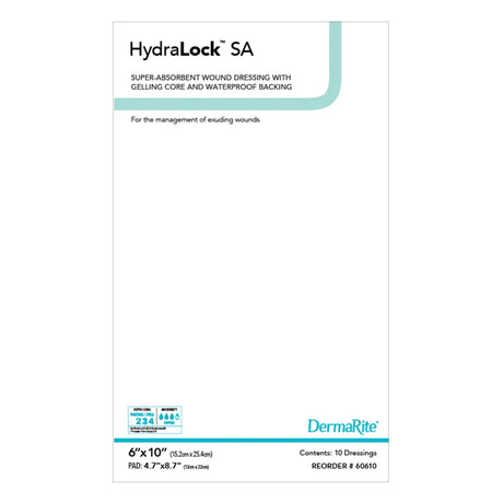 HydraLock™ Super Absorbent Dressing, 6 x 10 Inch HydraLock™ SA