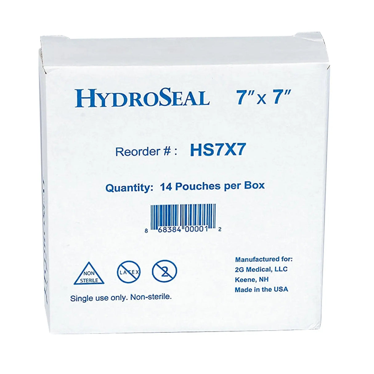 HydroSeal Wound Protector, Clear, 7 x 7 inch, Disposable HydroSeal