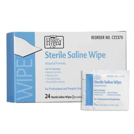 Hygea® Unscented Saline Wipe, Individual Packet Hygea®