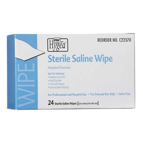 Hygea® Unscented Saline Wipe, Individual Packet Hygea®