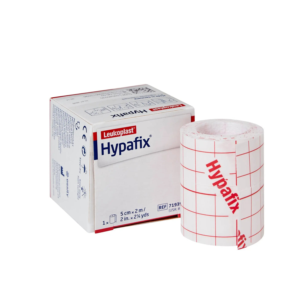 Hypafix® Nonwoven Dressing Retention Tape, 2 Inch x 2 Yard, White Hypafix®