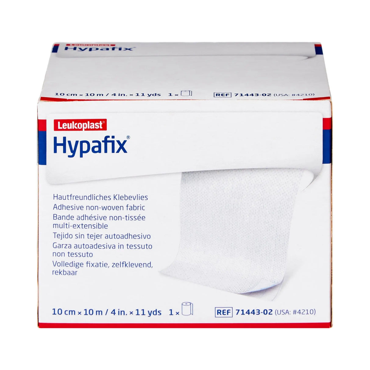 Hypafix® Nonwoven Dressing Retention Tape, 4 Inch x 10 Yard, White Hypafix®