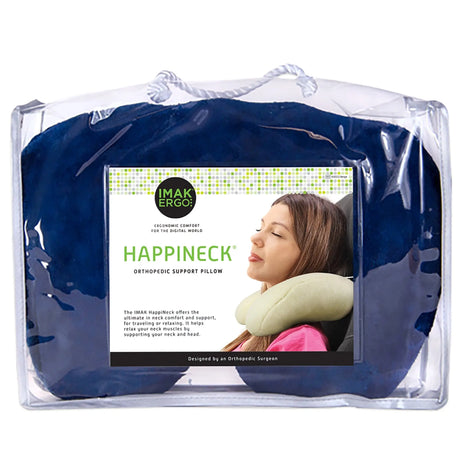 IMAK® Ergo HappiNeck™ Crescent Neck Pillow, Blue IMAK® HappiNeck™