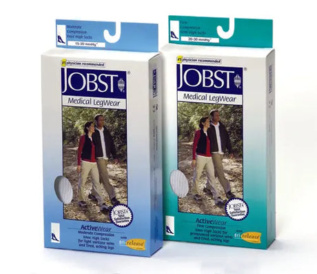 Jobst Active 15-20 Knee-Hi Socks Black Small Movility LLC- CM