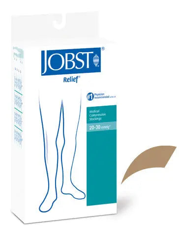 Jobst Relief 20-30 Thigh-Hi OT Small Beige Movility LLC- CM