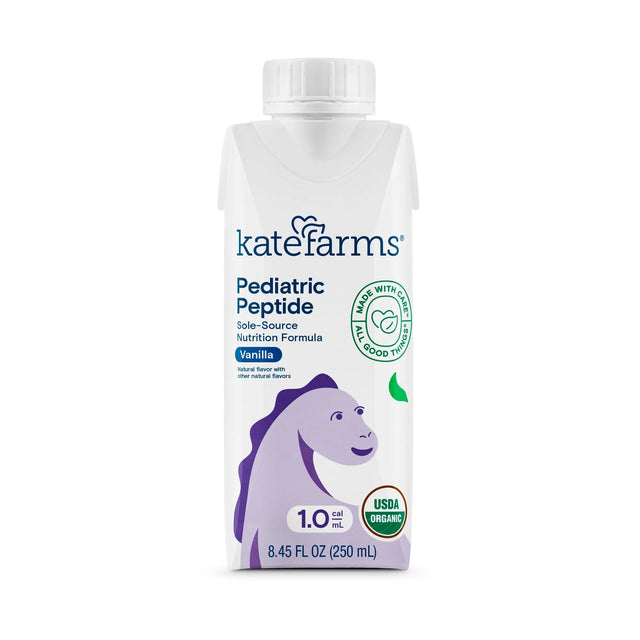 Kate Farms® Pediatric Peptide 1.0 Sole-Source Nutrition Formula, Vanilla Flavor, 8.45-ounce carton Kate Farms Pediatric Peptide 1.0