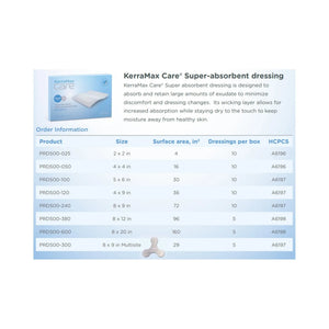 KerraMax Care® Super Absorbent Dressing, 5 x 6 Inch KerraMax Care®