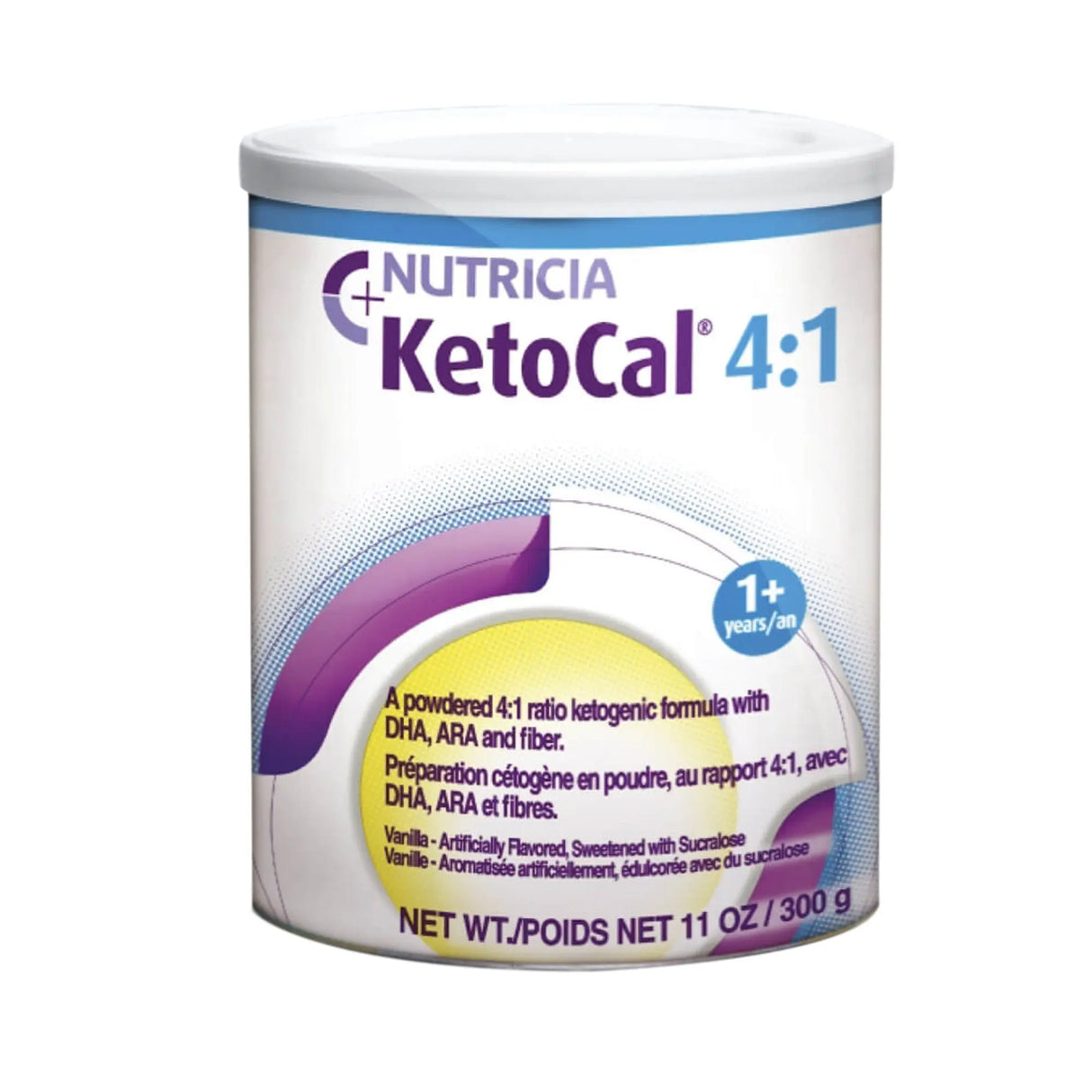 KetoCal® 4:1 Vanilla Fortified Nutritional Shake, 300 Gram Can KetoCal® 4:1