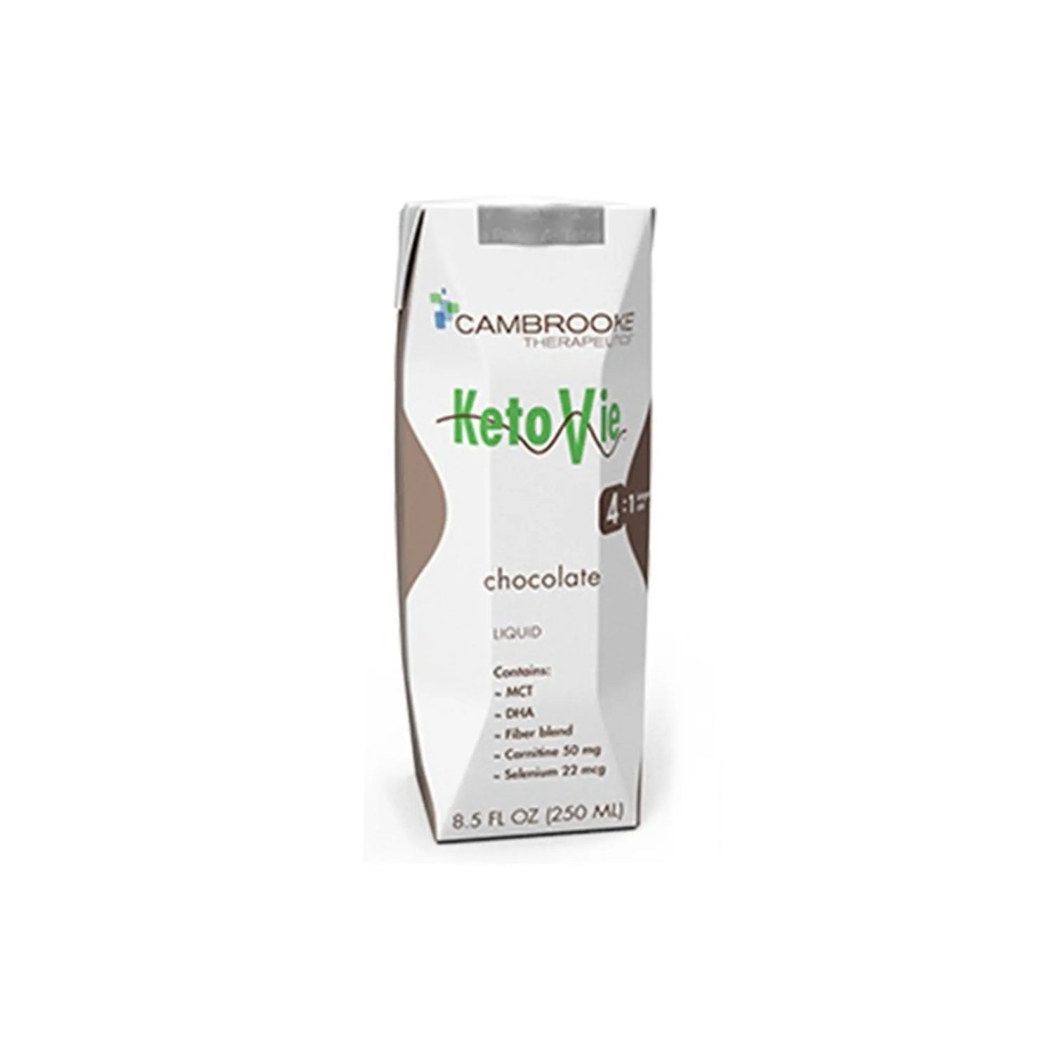 KetoVie™ 4:1 Chocolate Liquid for the Dietary Management of Intractable Epilepsy, 8.5-ounce carton KetoVie® 4:1