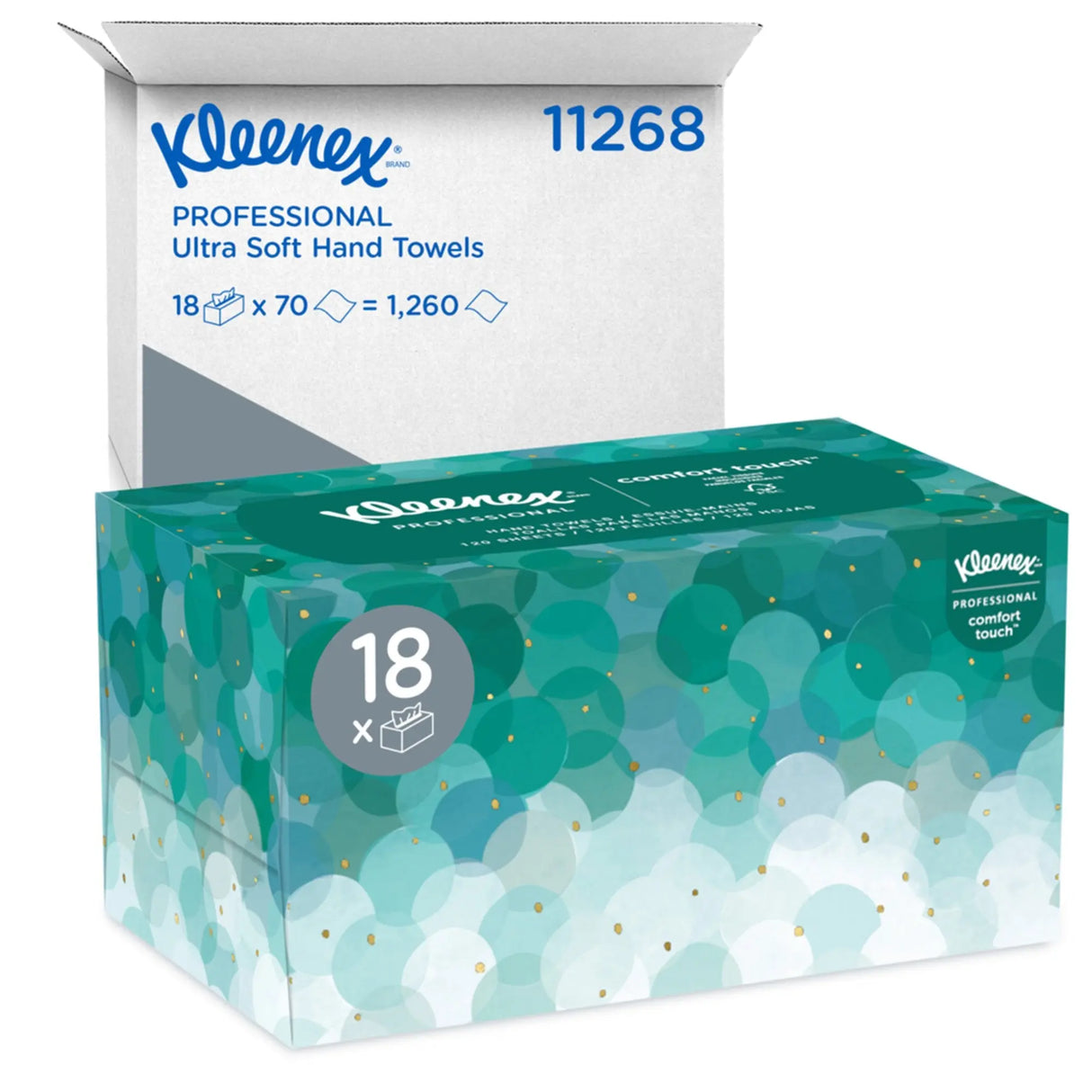 Kleenex® Ultra Soft 1-Ply Guest Towel Pop Up Box, 70 Sheets per Box Kleenex® Ultra Soft