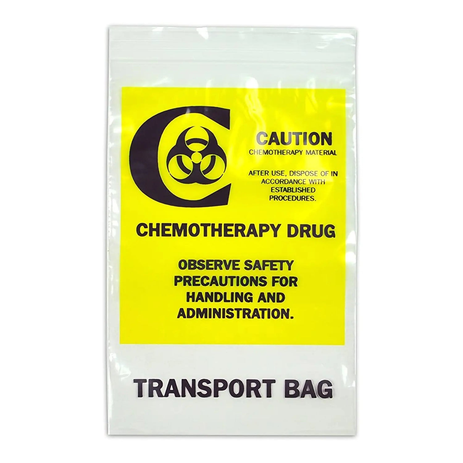 LK® Plastics Chemo Drug Transport Bag, 4 Mil, 12 x 15 in. Elkay® Plastics