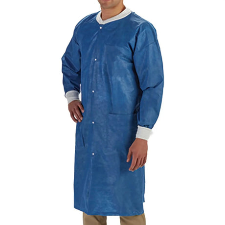 LabMates® Lab Coat, 2X-Large, Blue LabMates®