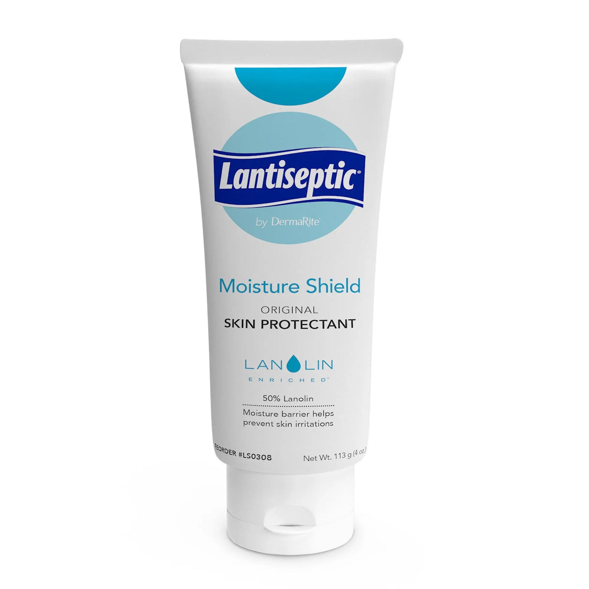 Lantiseptic Skin Protectant, 50% Lanolin, Unscented Ointment, 4 oz Tube Lantiseptic® Moisture Shield