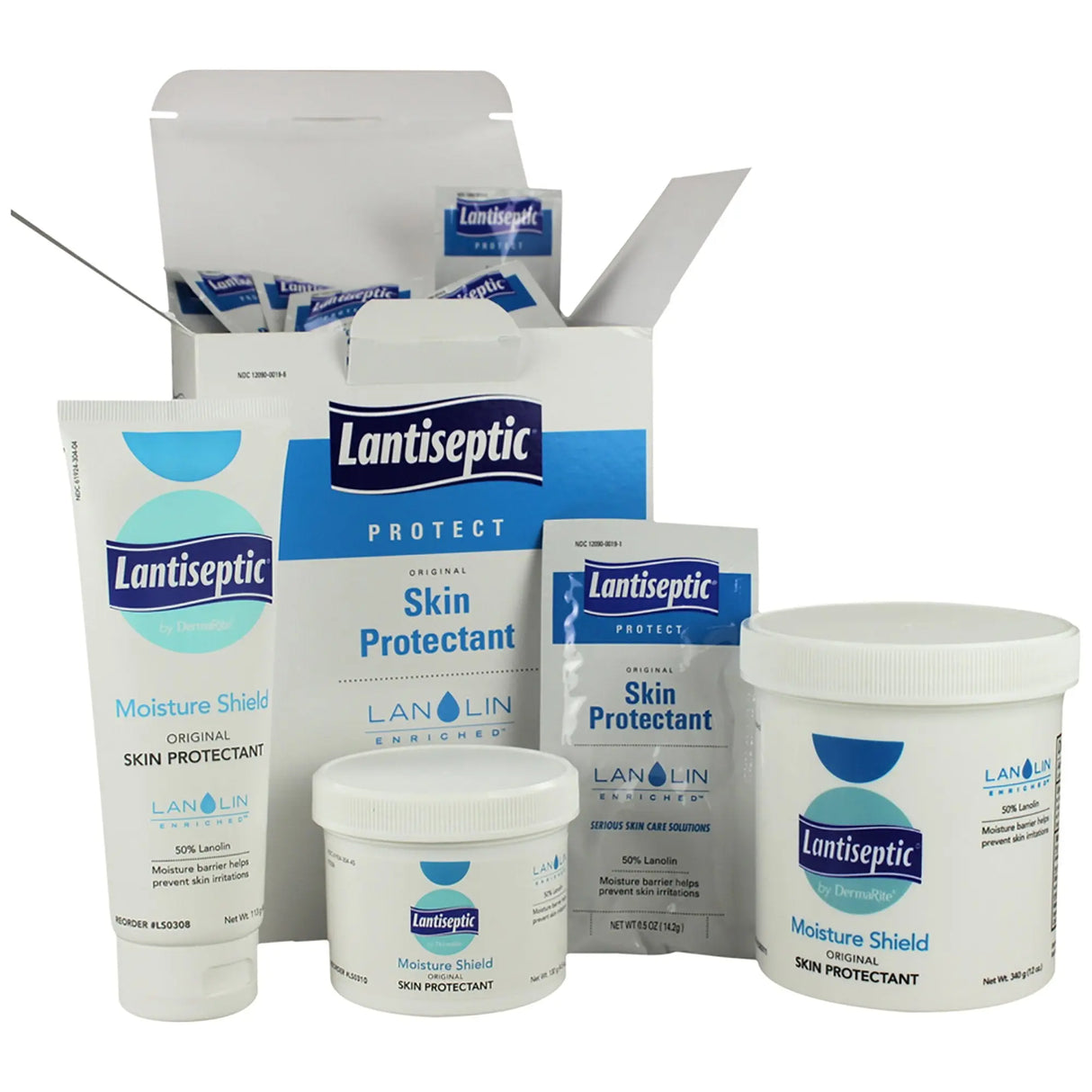 Lantiseptic Skin Protectant, 50% Lanolin, Unscented Ointment, 4 oz Tube Lantiseptic® Moisture Shield