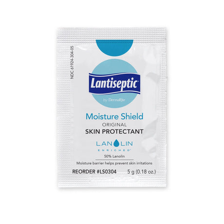 Lantiseptic Skin Protectant, 50% Lanolin, Unscented Ointment, 5 g Individual Packet Lantiseptic® Moisture Shield