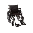 Lightweight Wheelchair McKesson Dual Axle Desk Length Arm Swing-Away Footrest Black Upholstery 18 Inch Seat Width Adult 300 lbs. Weight Capacity McKesson