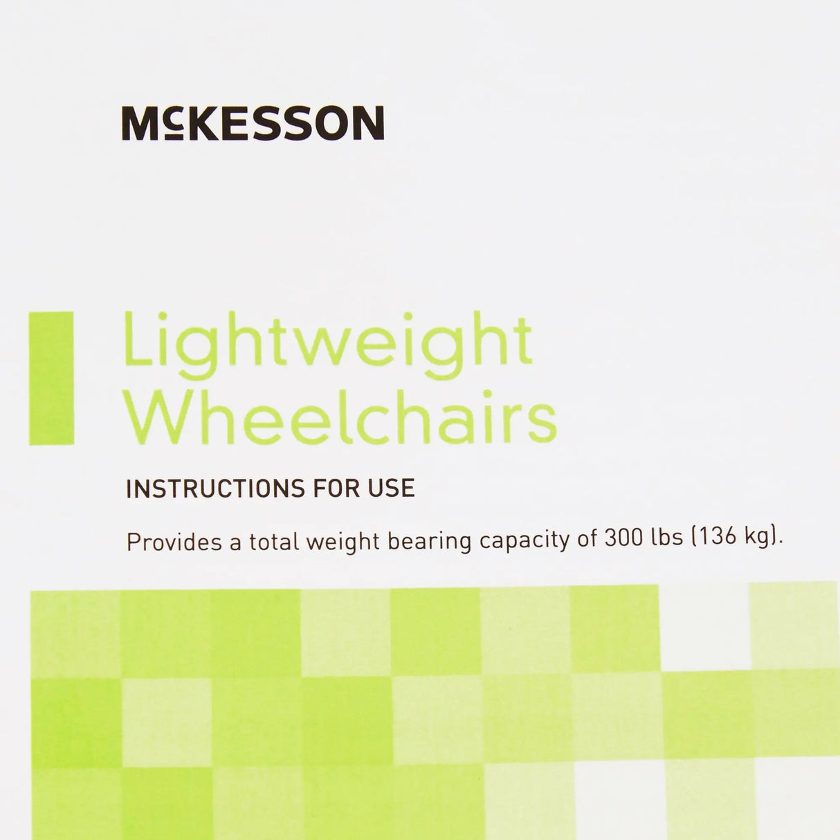 Lightweight Wheelchair McKesson Dual Axle Desk Length Arm Swing-Away Footrest Black Upholstery 18 Inch Seat Width Adult 300 lbs. Weight Capacity McKesson