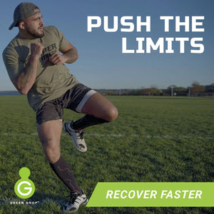 Green Drop Compression Socks – Medical-Grade Infused Support, S/M Green Drop™