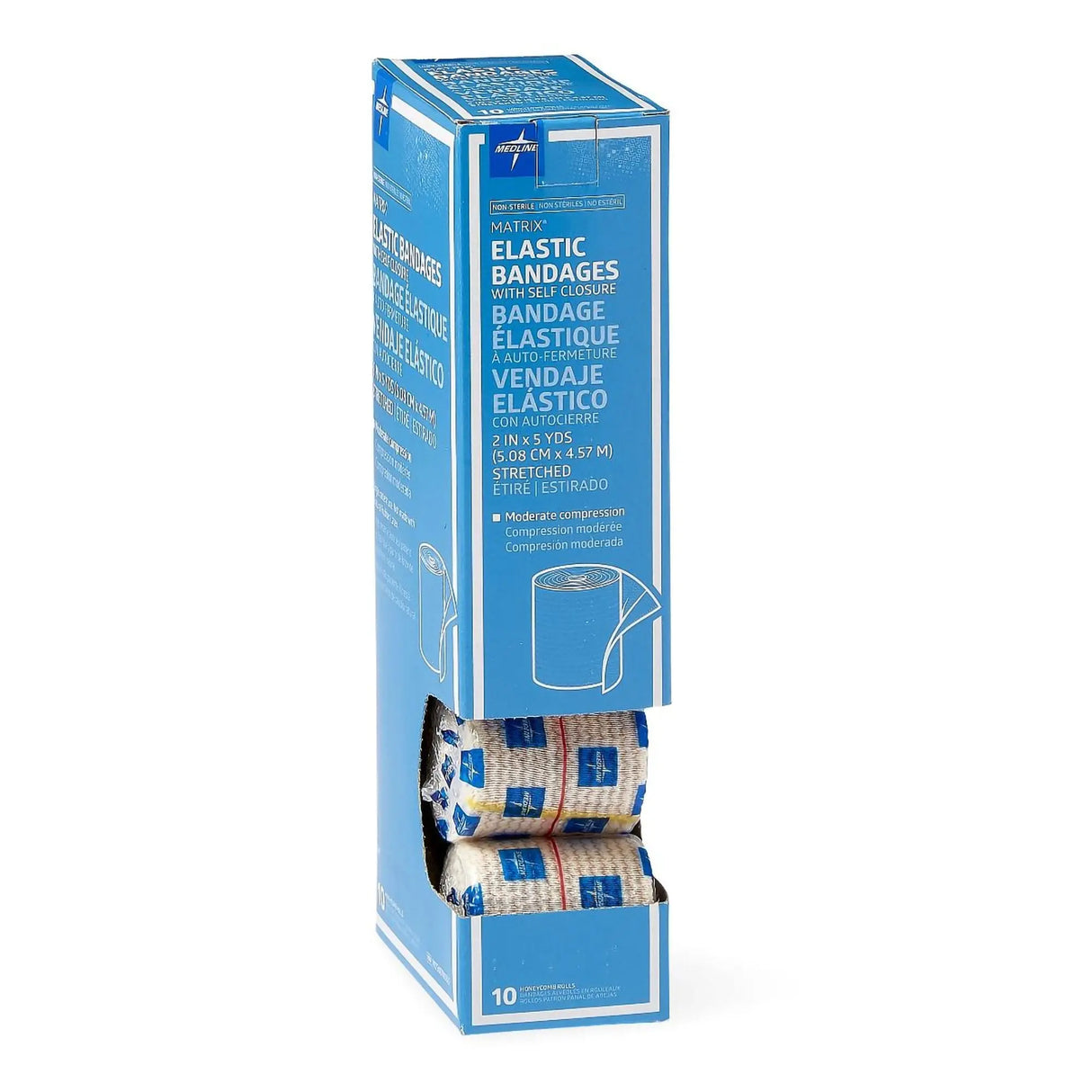 Matrix Double Hook and Loop Closure Elastic Bandage, 2 Inch x 5 Yard Matrix