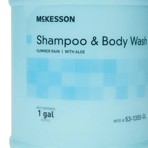 McKesson 2-in-1 Shampoo and Body Wash, Summer Rain Scent, 1 Gallon Jug McKesson