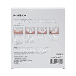 McKesson Acrylic Adhesive with Border Foam Dressing, 6 x 6 Inch McKesson