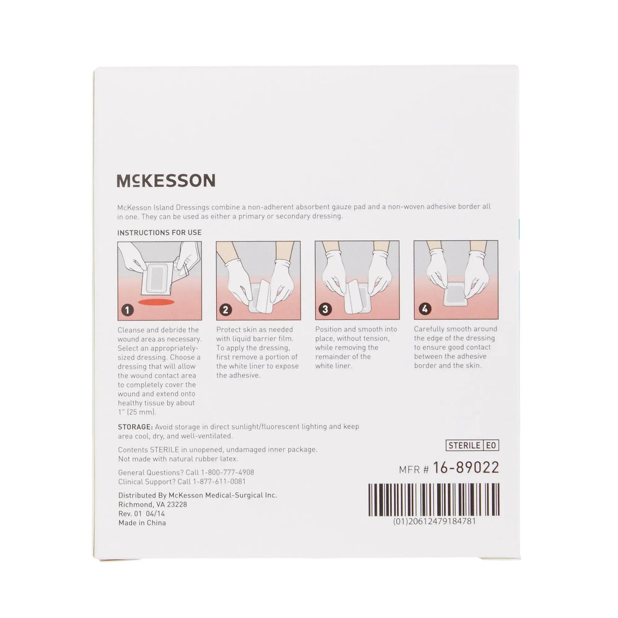 McKesson Adhesive Dressing, 2 x 2 Inch McKesson