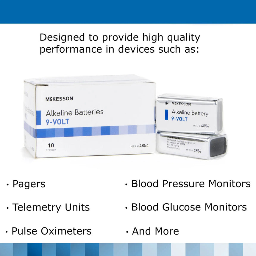 McKesson Alkaline Battery, 9V Cell McKesson