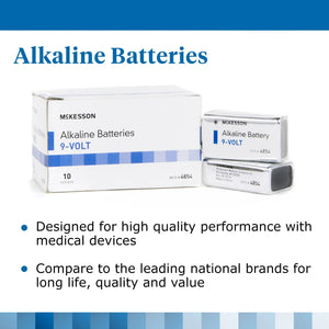 McKesson Alkaline Battery, 9V Cell McKesson