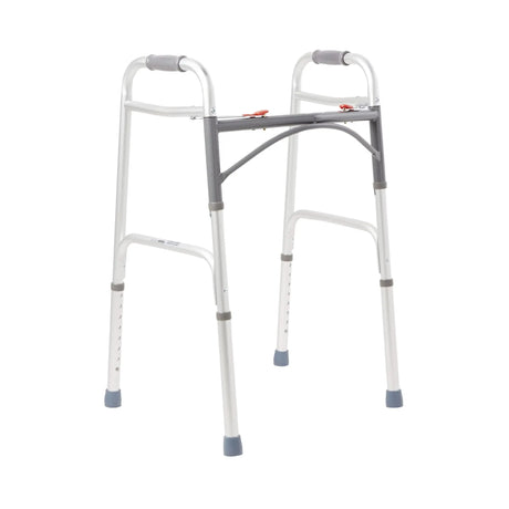 McKesson Aluminum Folding Walker, 32 – 39 Inch Height McKesson