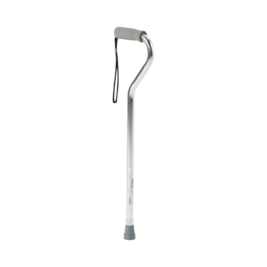 McKesson Aluminum Silver Offset Cane, 30 – 39 Inch Height McKesson