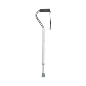 McKesson Aluminum Silver Offset Cane, 30 – 39 Inch Height McKesson