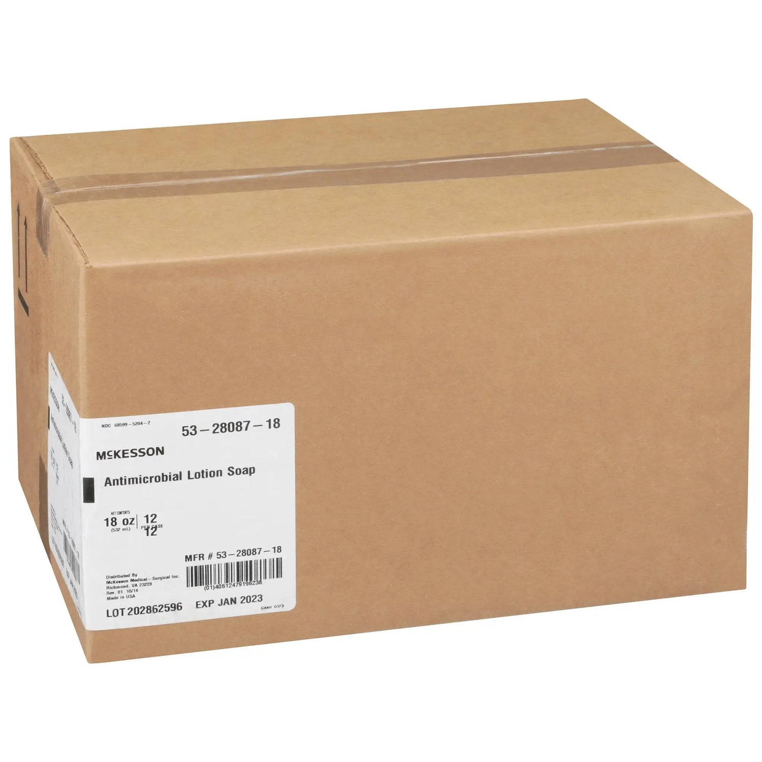 McKesson Antimicrobial Lotion Soap, Herbal Scent, 18 oz, Pump Bottle, Green, 0.95% Strength - getMovility