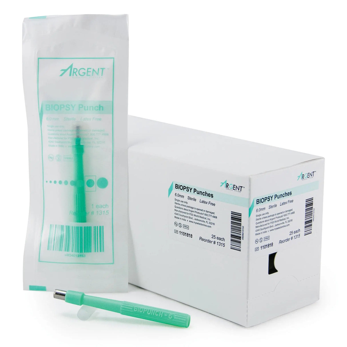 McKesson Argent™ Disposable Biopsy Punches, 6.0 mm - getMovility