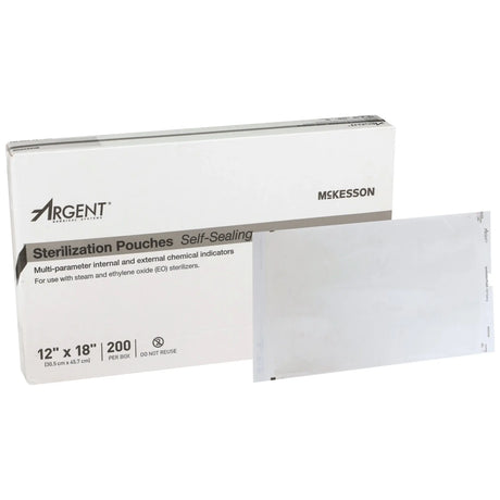 McKesson Argent® Sure-Check® Sterilization Pouch, 12 x 18 Inch McKesson Argent™ Sure-Check®