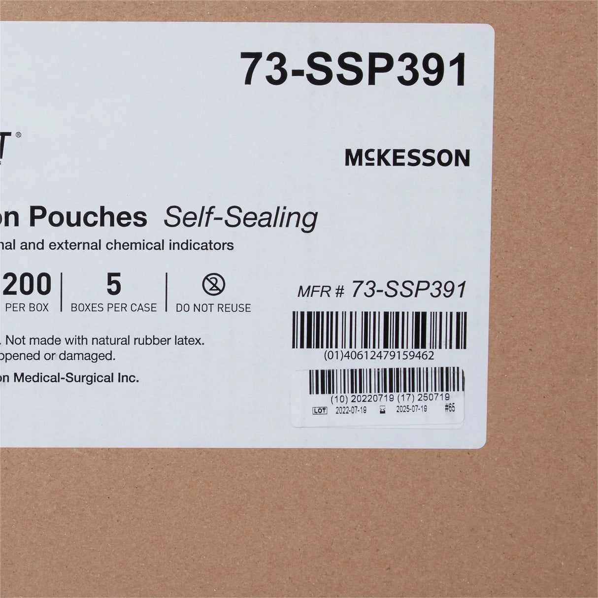 McKesson Argent® Sure-Check® Sterilization Pouch, 12 x 18 Inch McKesson Argent™ Sure-Check®