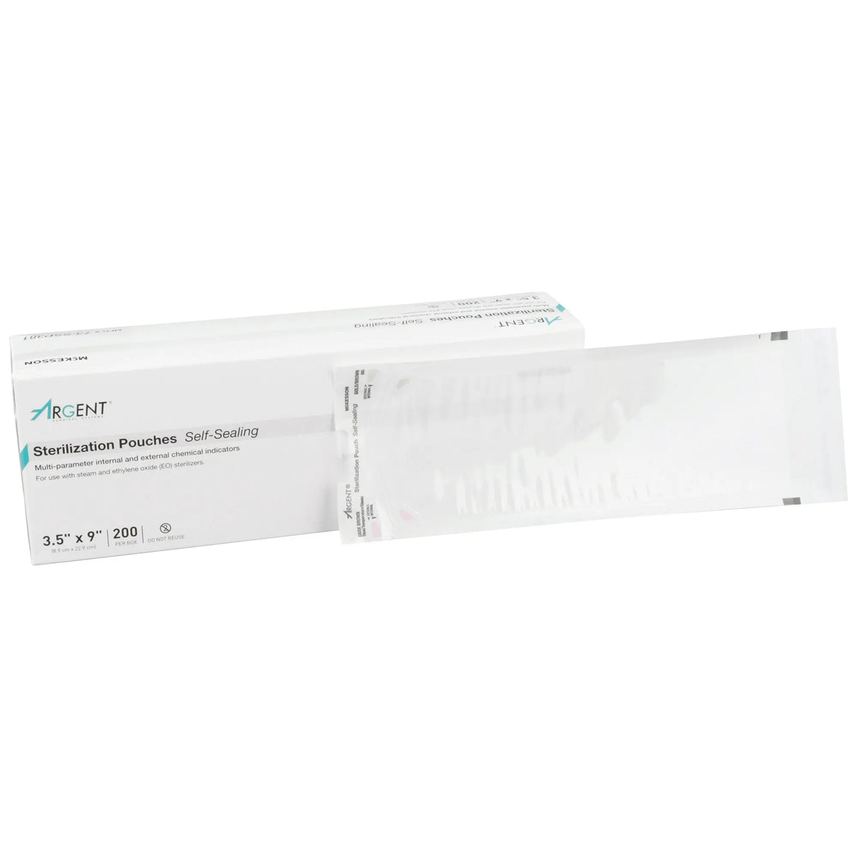 McKesson Argent® Sure-Check® Sterilization Pouch, 3½ x 9 Inch McKesson Argent™ Sure-Check®