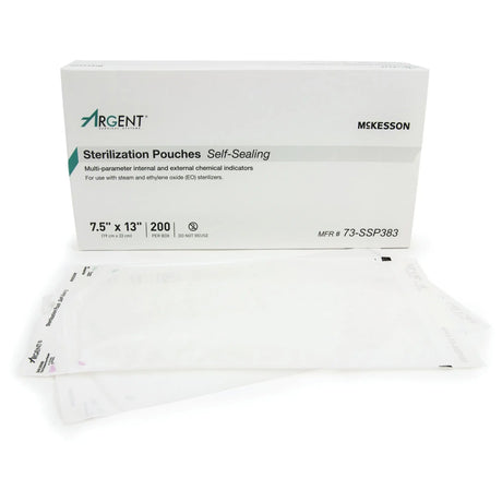 McKesson Argent® Sure-Check® Sterilization Pouch, 7½ x 13 Inch McKesson Argent™ Sure-Check®