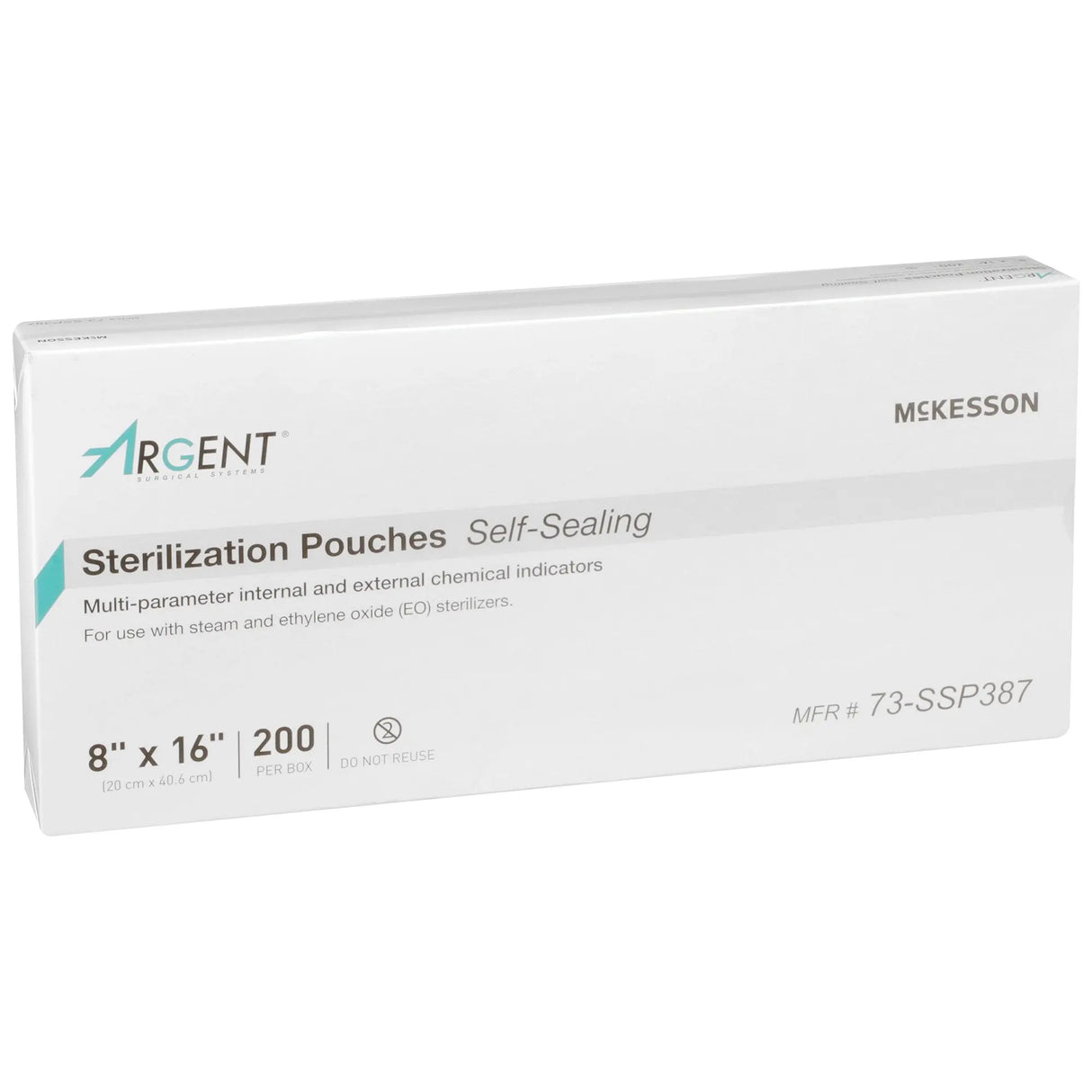 McKesson Argent® Sure-Check® Sterilization Pouch, 8 x 16 Inch McKesson Argent™ Sure-Check®