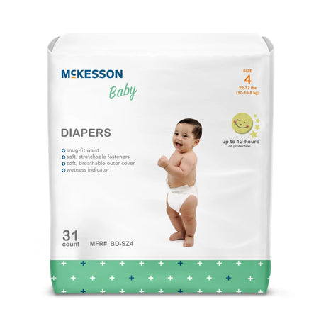 McKesson Baby Diaper, Size 4 McKesson