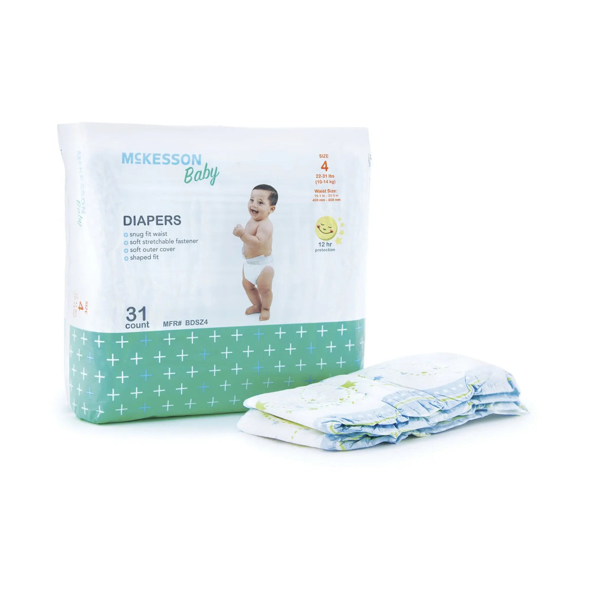 McKesson Baby Diaper, Size 4 McKesson