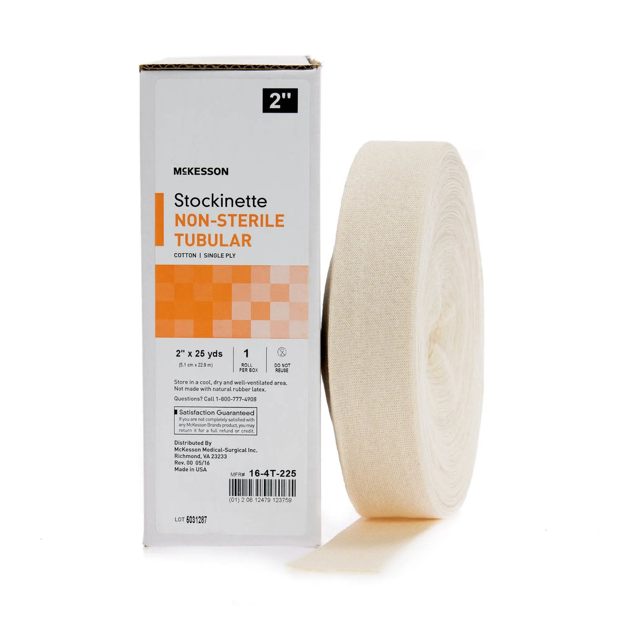 McKesson Beige Cotton Tubular Stockinette, 2 Inch x 25 Yard McKesson