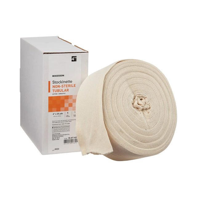 McKesson Beige Cotton Tubular Stockinette, 4 Inch x 25 Yard McKesson