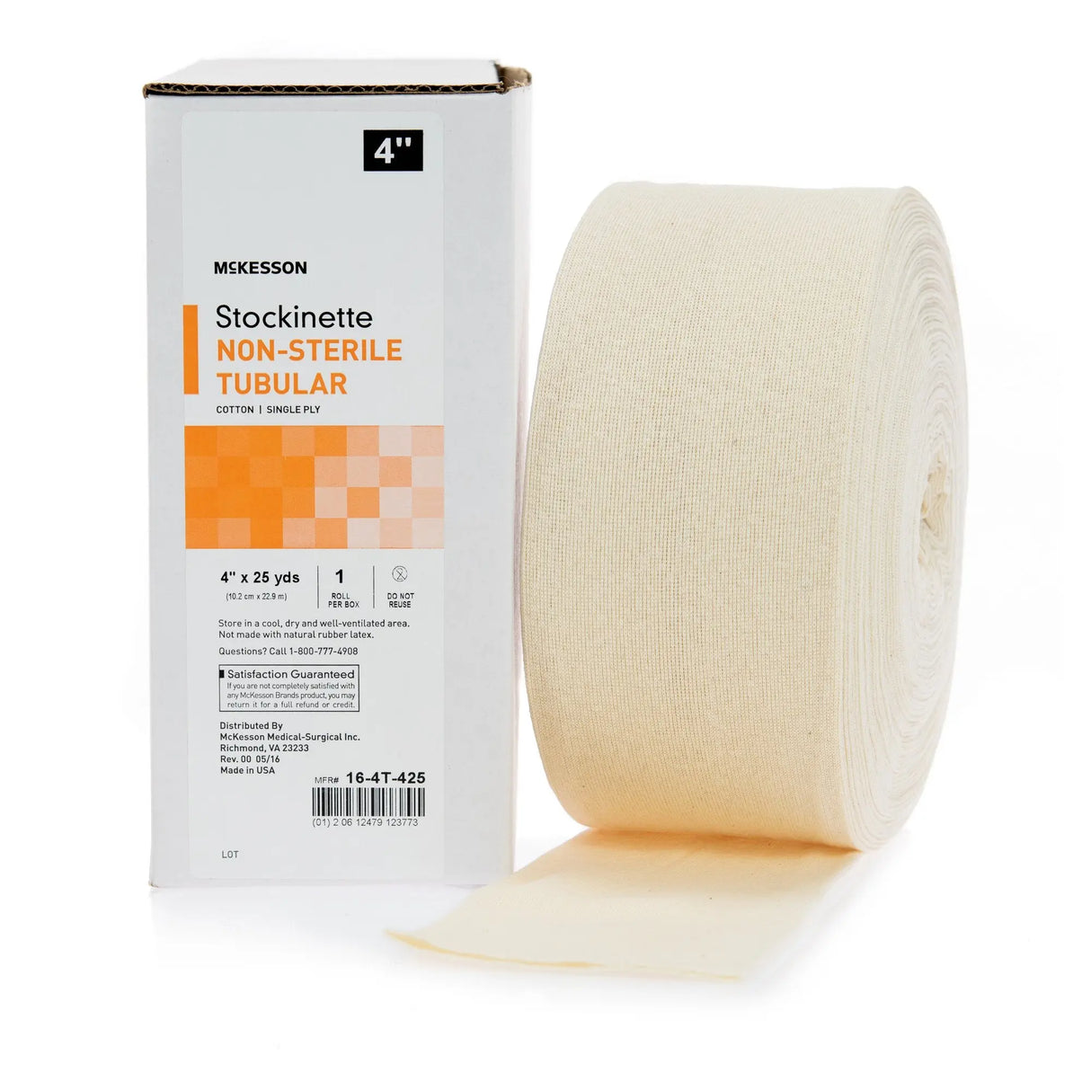 McKesson Beige Cotton Tubular Stockinette, 4 Inch x 25 Yard McKesson