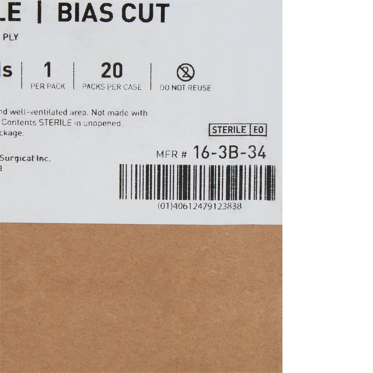 McKesson Bias Cut Stockinette, 3 Inch x 4 Yard McKesson