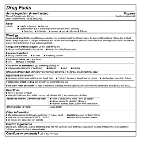 McKesson Bismuth Subsalicylate Anti-Diarrheal - getMovility