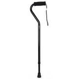 McKesson Black Aluminum Offset Cane, 30 – 39 Inch Height McKesson