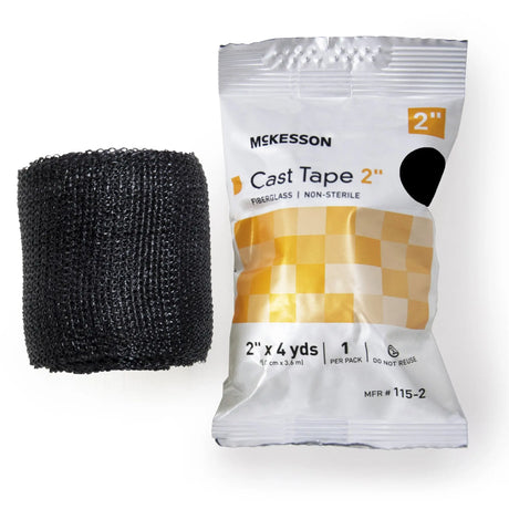 McKesson Black Cast Tape, 2 Inch x 4 Yard McKesson