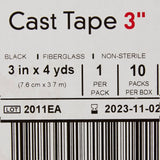 McKesson Black Cast Tape, 3 Inch x 4 Yard McKesson