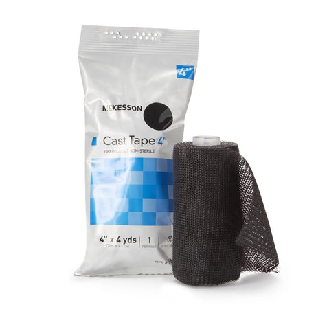 McKesson Black Cast Tape, 4 Inch x 4 Yard McKesson