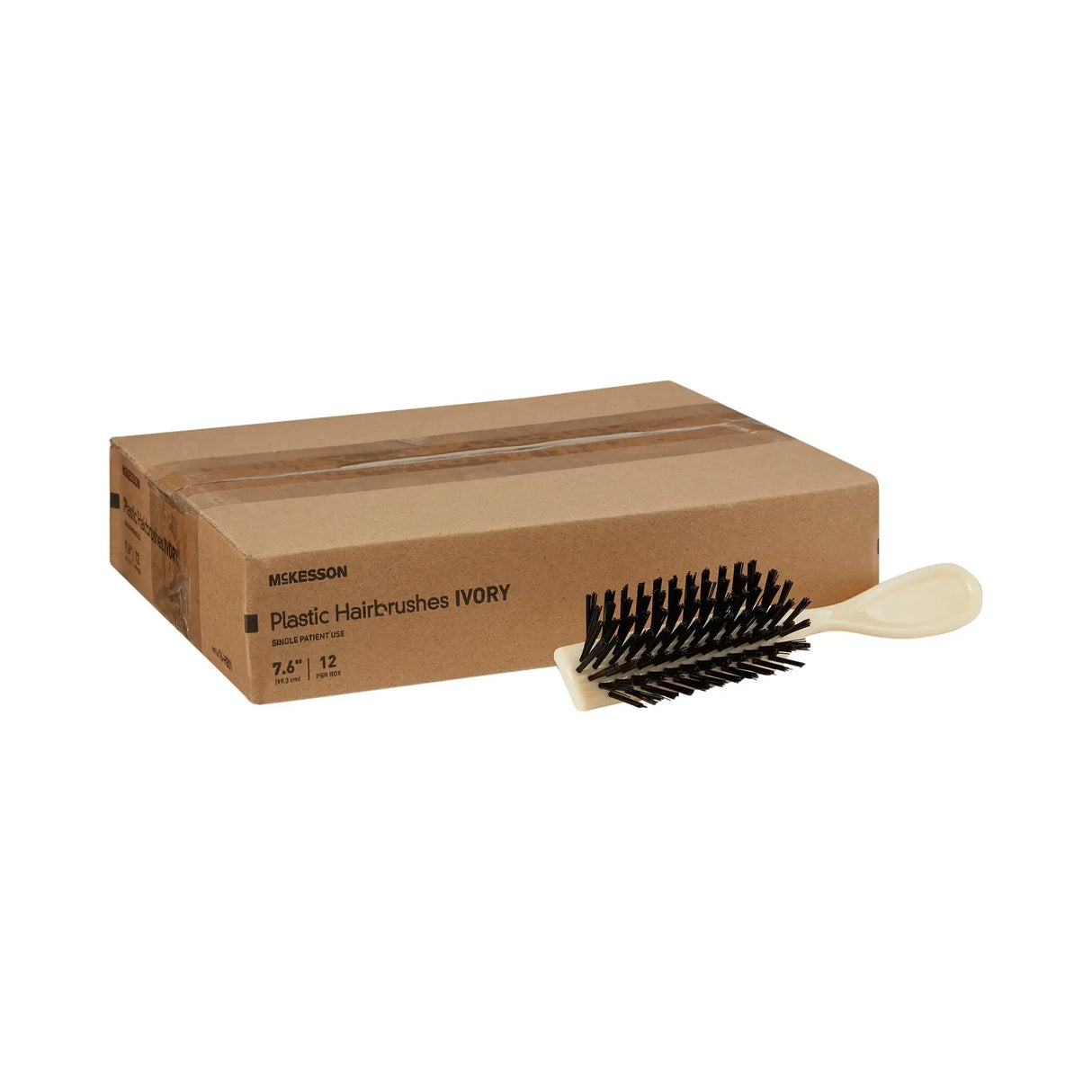 McKesson Black Polypropylene Hairbrush, 7.67 Inch McKesson